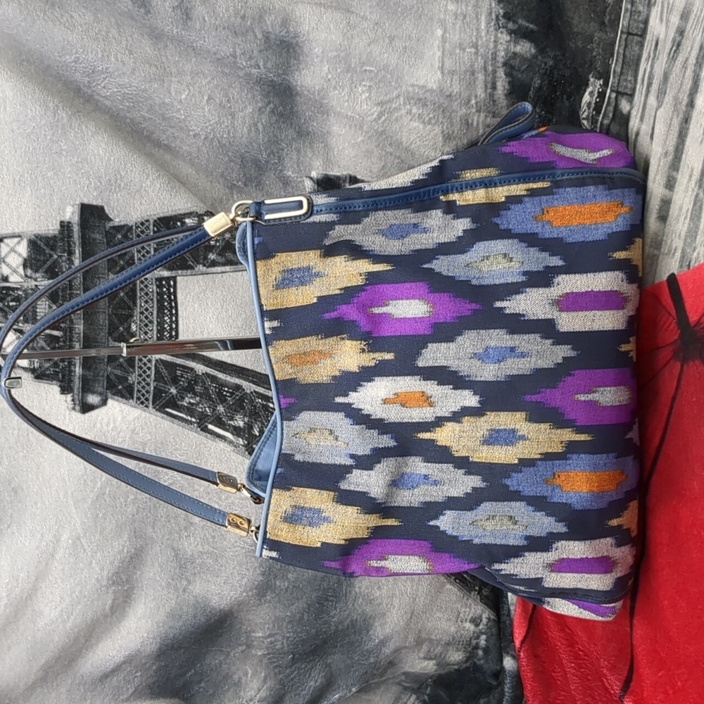 Coach Madison Phoebe Ikat canvas bag